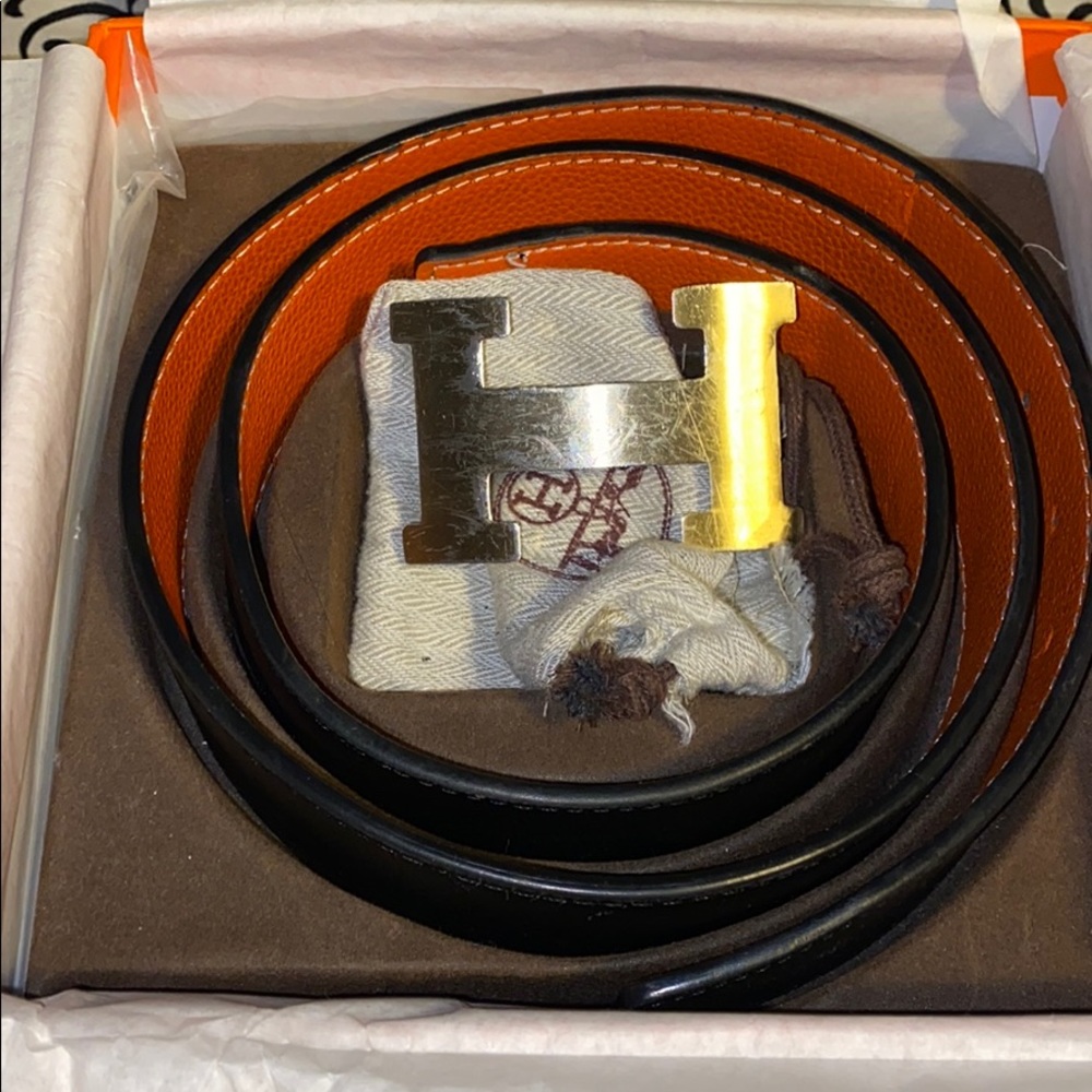 Black Hermes Belt Size in Pretty Good Condition